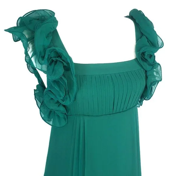 petite green cocktail dress Petite Green Floral Embellished Cap Sleeve Midi Dress main image 1